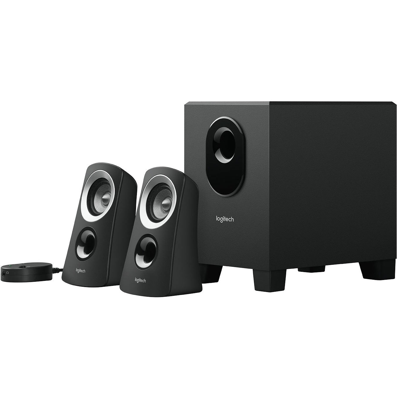 Logitech Z313 2.1 Speaker System - 25 W RMS - Black - 48 Hz to 20 kHz - 