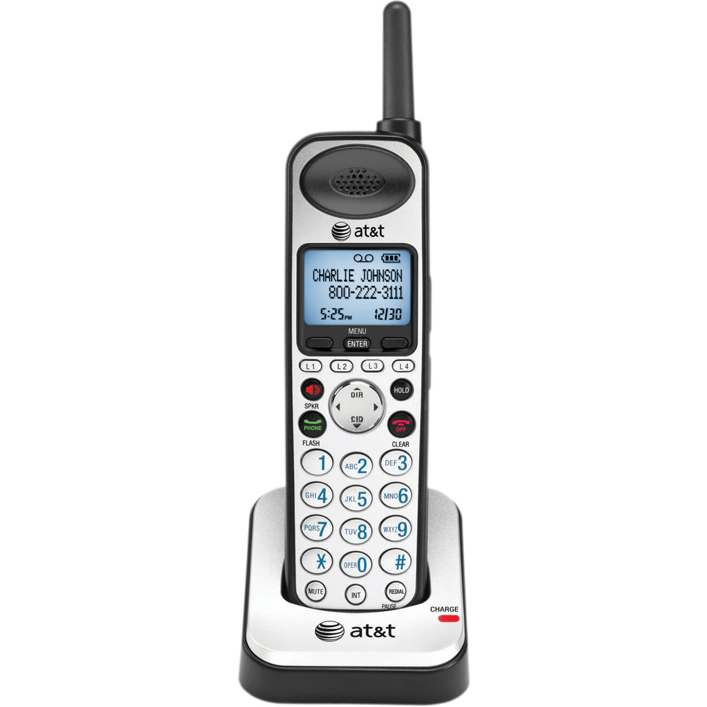 AT&T 4-line Accessory Handset - Black, Silver
