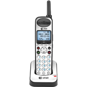 AT&T 4-line Accessory Handset - Black, Silver