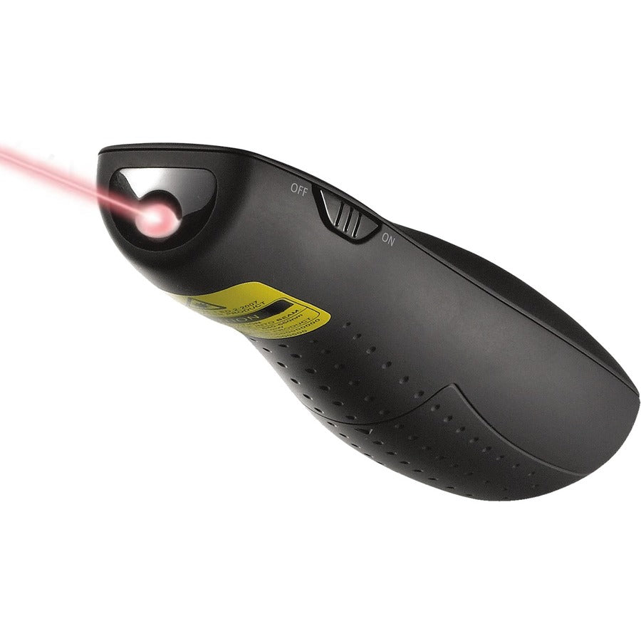 R400 Wireless Presentation Remote with Laser Pointer, Class 2, 50 ft Range, Matte Black