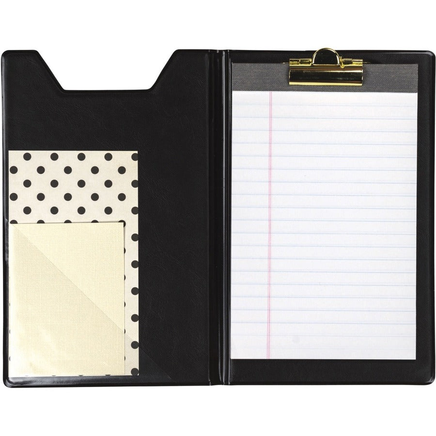 Samsill Professional Jr. Pad Holder - Storage for Document - Polyvinyl Chloride (PVC) - Black - 1 Each - 