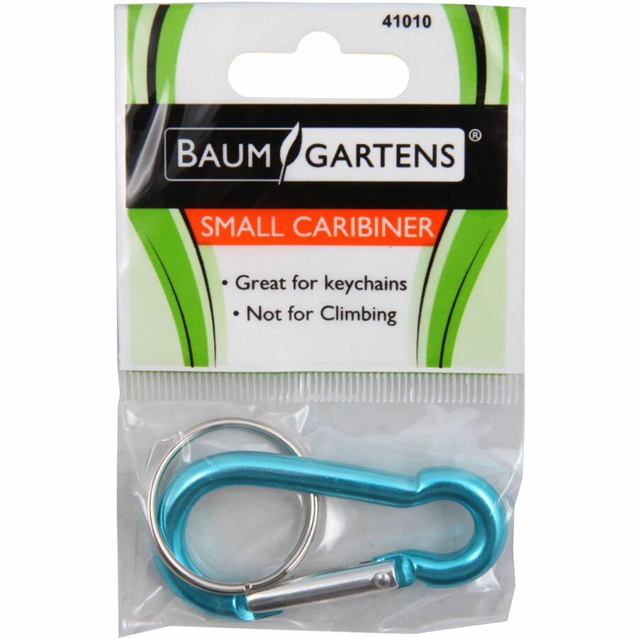Baumgartens 2" Carabiner Key Ring - Aluminum - 1 Each - Assorted