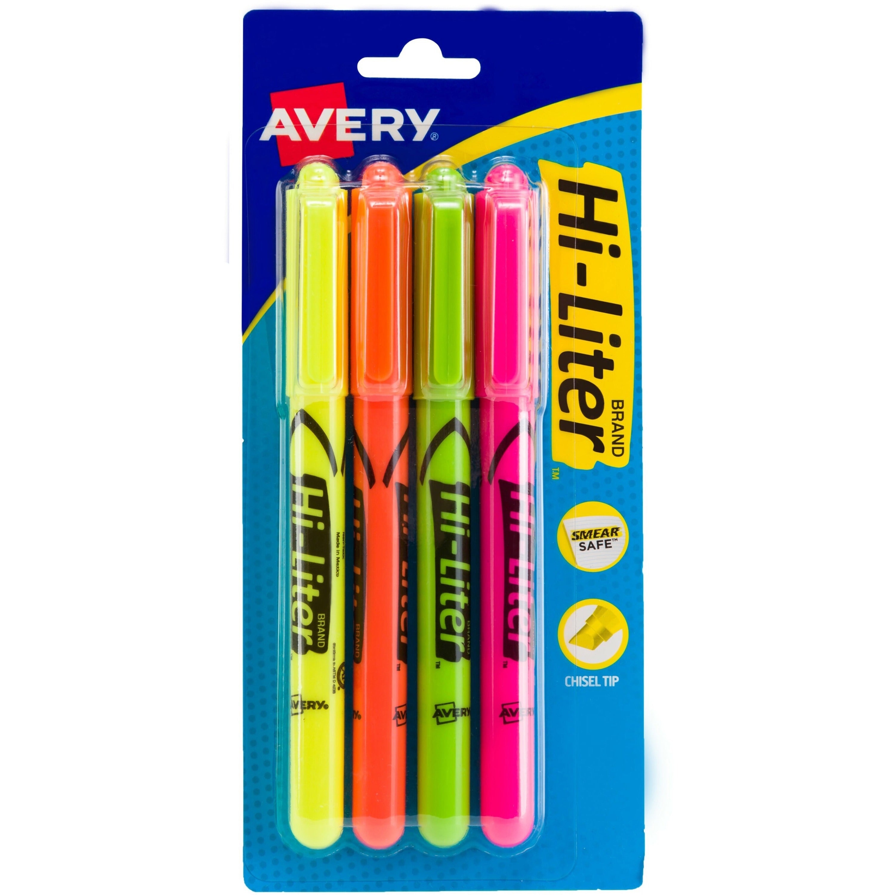 Avery Pen-Style, Assorted Colors, 4 Count (23545) - 