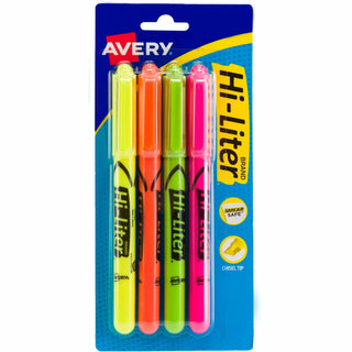 Avery Pen-Style, Assorted Colors, 4 Count (23545)