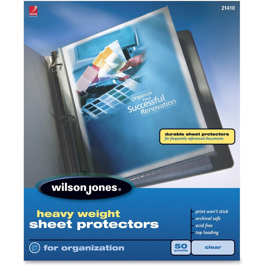Heavyweight Top-Loading Sheet Protectors, Letter, 50/Box