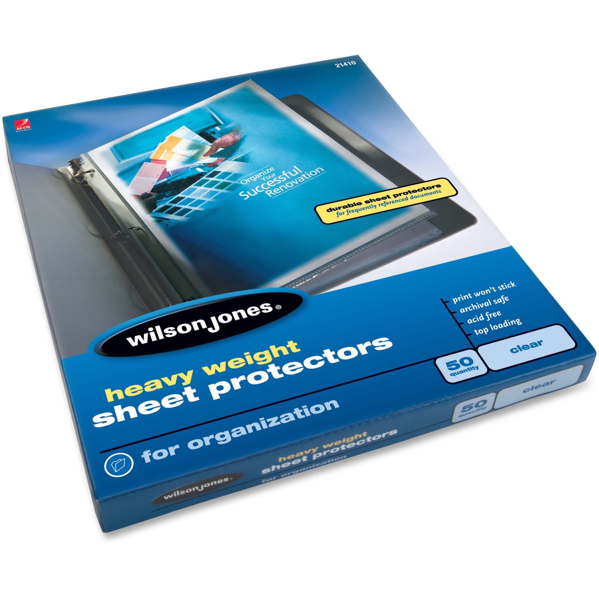 Heavyweight Top-Loading Sheet Protectors, Letter, 50/Box