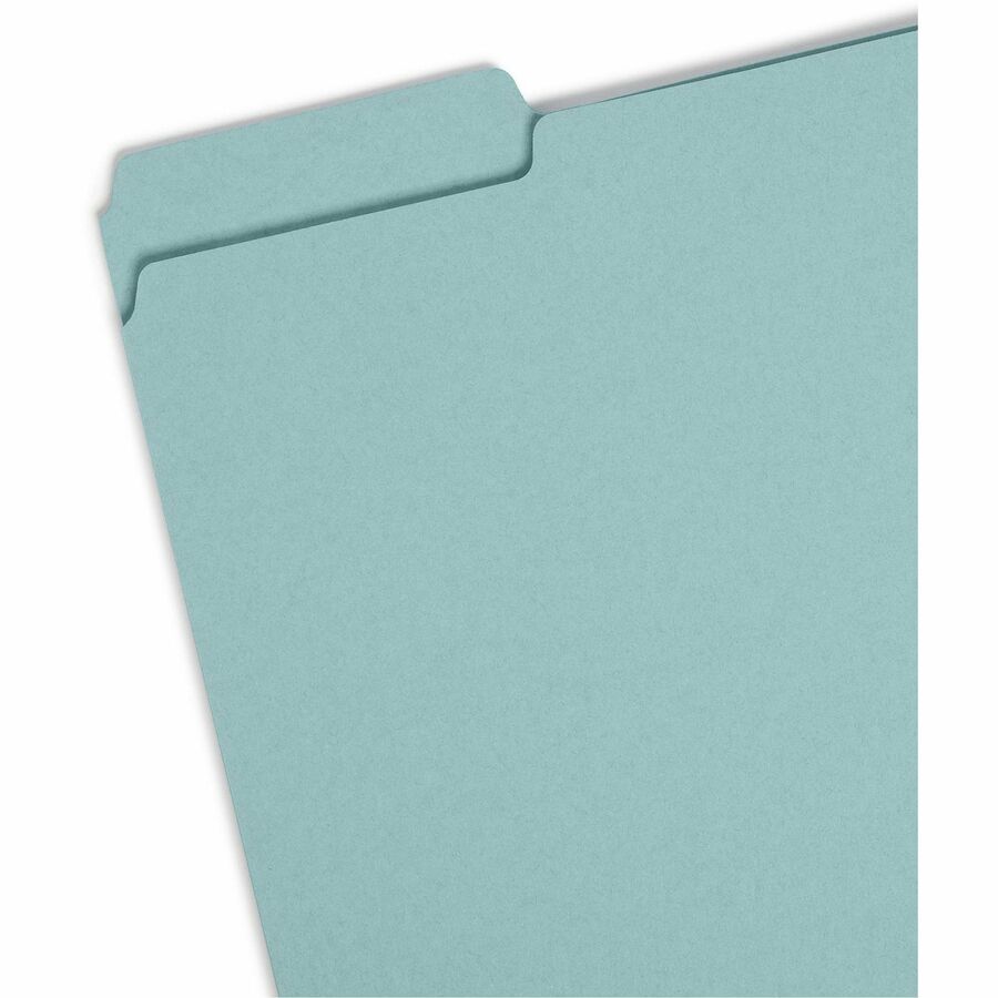 Colored Pressboard Fastener Folders with SafeSHIELD Coated Fasteners, 2" Expansion, 2 Fasteners, Letter Size, Blue, 25/Box