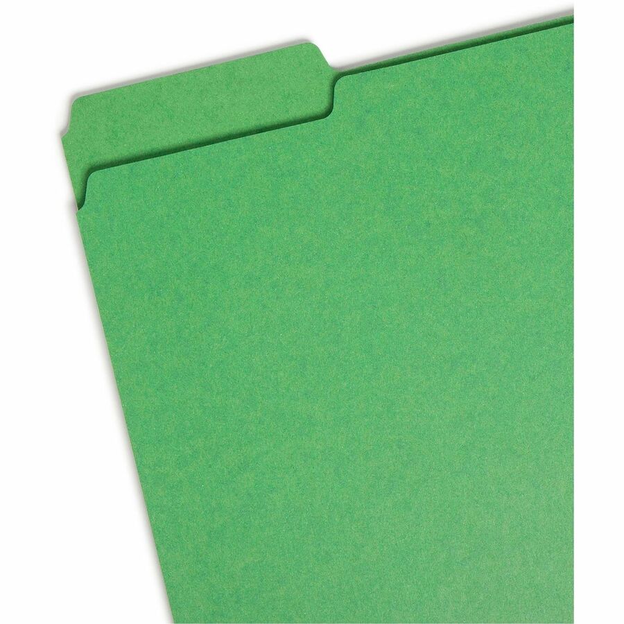 Colored Pressboard Fastener Folders with SafeSHIELD Coated Fasteners, 2" Expansion, 2 Fasteners, Letter Size, Green, 25/Box