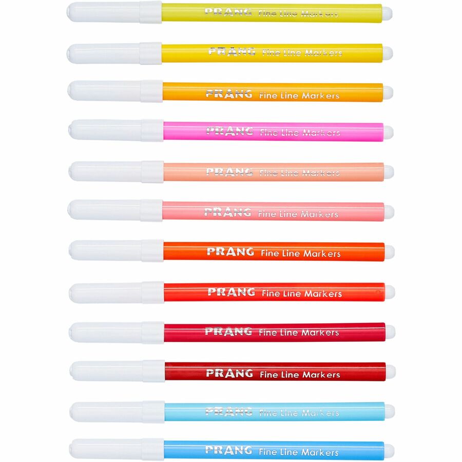 Prang Fine Line Markers - Fine Marker Point - 2 mm Marker Point Size - Assorted - 24 / Set