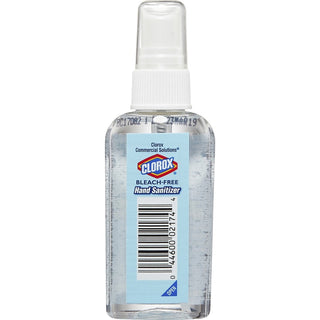 Clorox Commercial Solutions Hand Sanitizer Spray - 2 fl oz (59.1 mL) - Spray Bottle Dispenser - Kill Germs - Hand - Moisturizing - Clear - Bleach-free, Non-sticky, Non-greasy - 1 Each