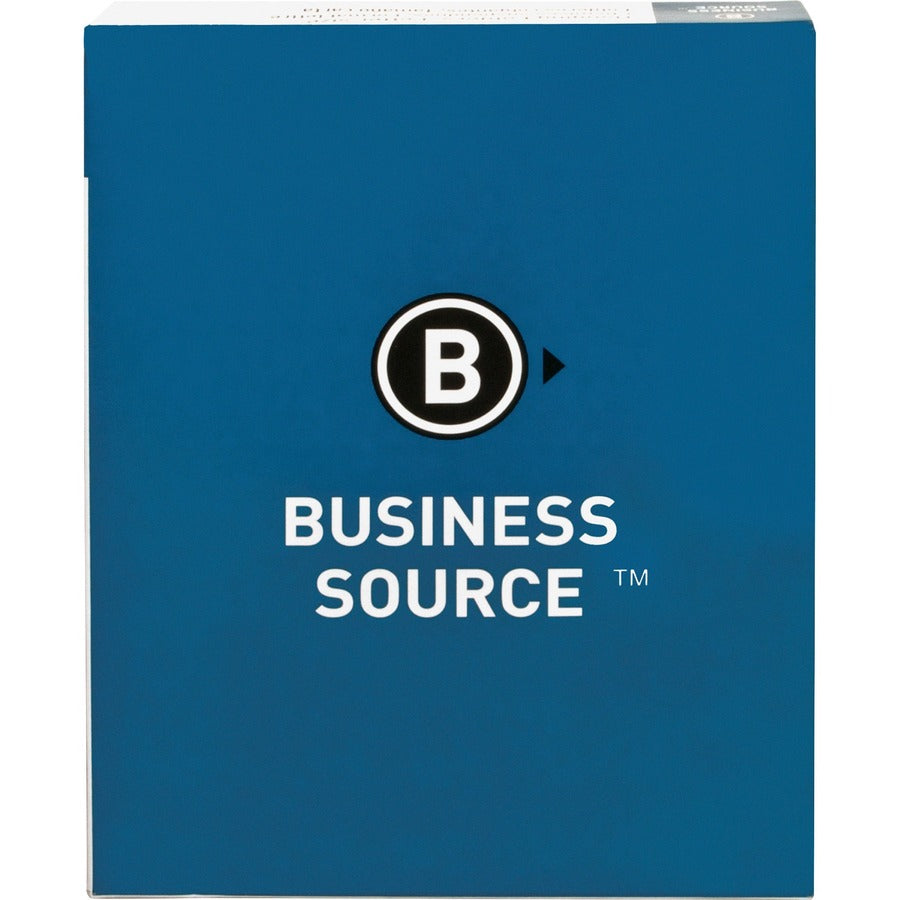 Business Source 1/5 Tab Cut Letter Recycled Hanging Folder - 8 1/2" x 11" - Green - 100% Recycled - 25 / Box