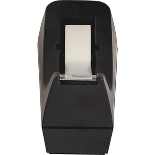 Business Source Standard Desktop Tape Dispenser - 1" Core - Non-skid Base - Plastic - Black - 1 Each
