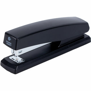 Business Source Full-Strip Desktop Stapler - 20 Sheets Capacity - 210 Staple Capacity - Full Strip - 1 Each - Black