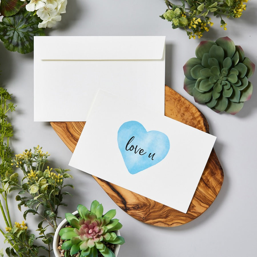 Avery Half-Fold Greeting Cards, Textured, Uncoated, 5-1/2" x 8-1/2" , 30 Cards (3378) - 5 1/2" x 8 1/2" - Textured - 6 / Carton - Uncoated, Heavyweight - White