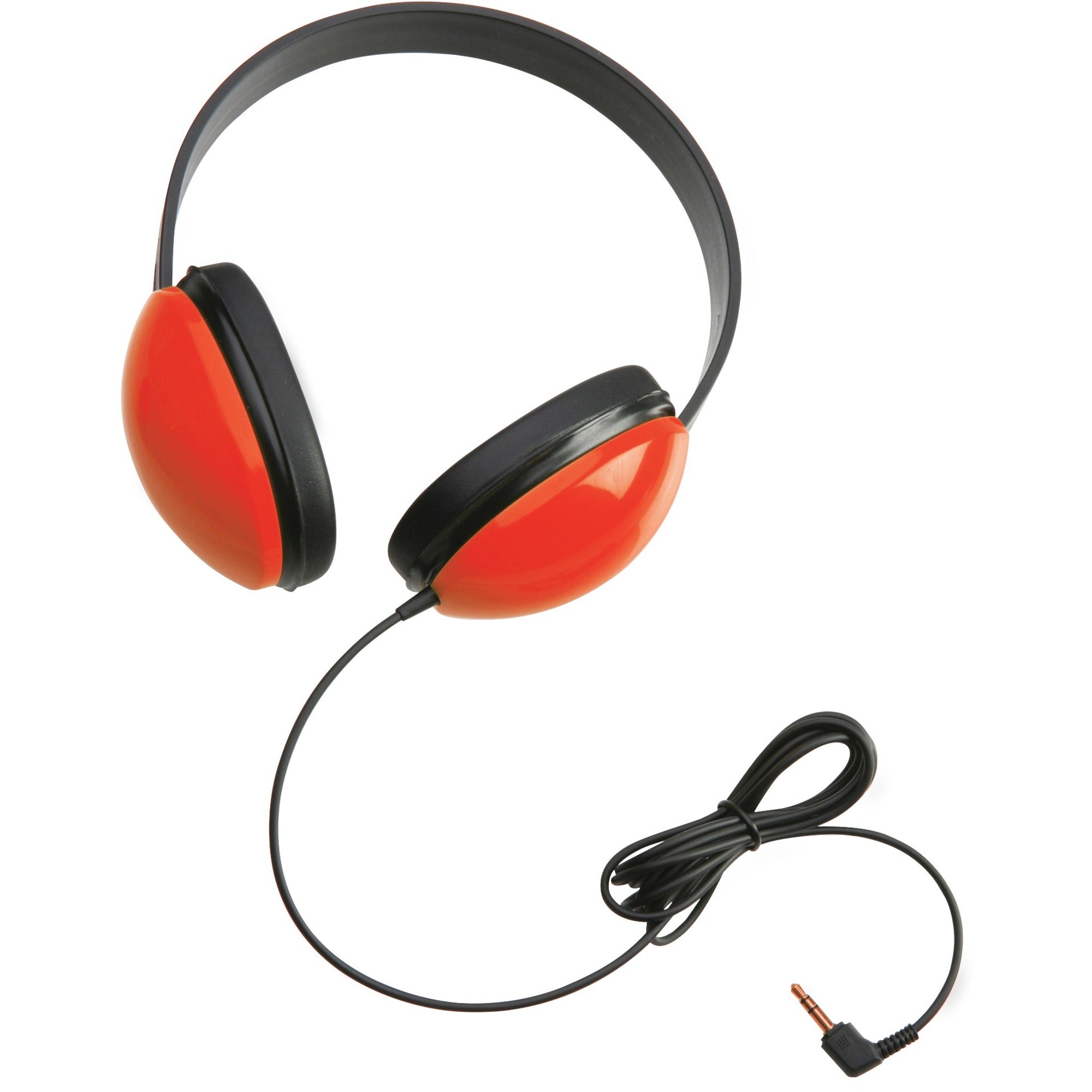 Califone Childrens Stereo Headphone Lightweight RED - Stereo - Red - Mini-phone (3.5mm) - Wired - 25 Ohm - 20 Hz 20 kHz - Over-the-head - Binaural - Circumaural - 5.50 ft Cable - 1 - 