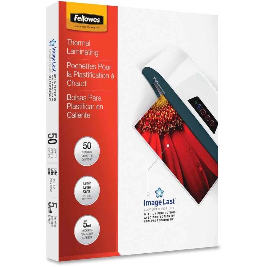 ImageLast Laminating Pouches with UV Protection, 5 mil, 9" x 11.5", Clear, 50/Pack