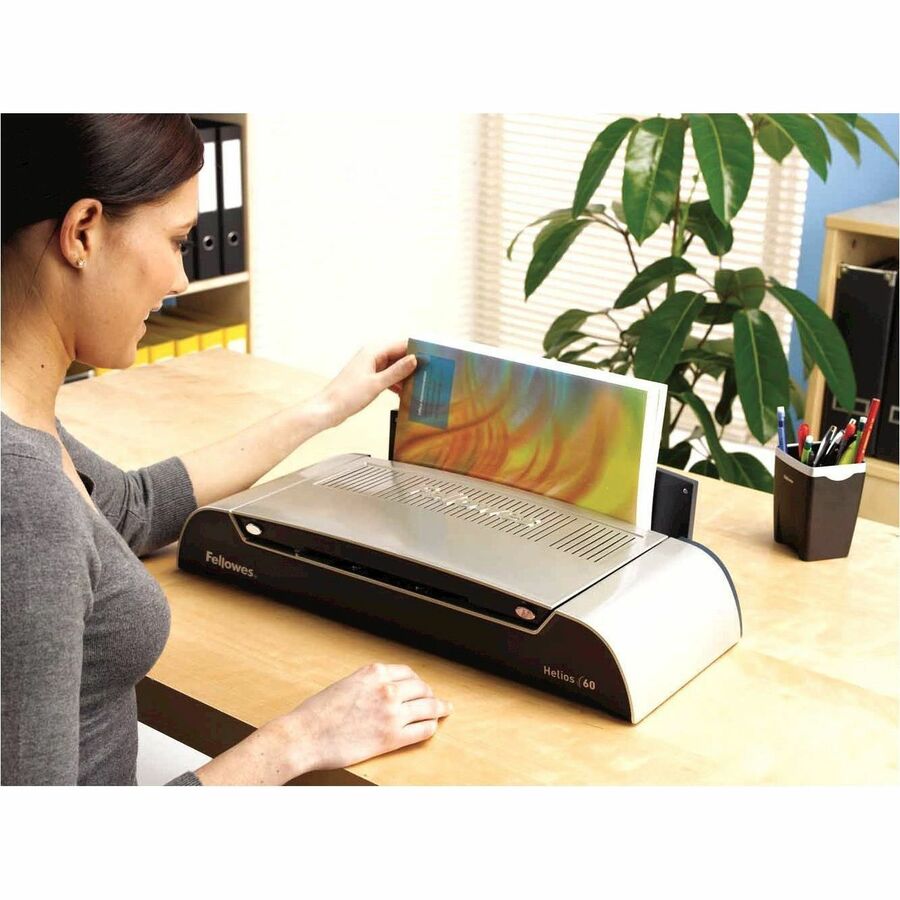 Helios 60 Thermal Binding Machine, 600 Sheets, 20.88 x 9.44 x 3.94, Platinum/Graphite