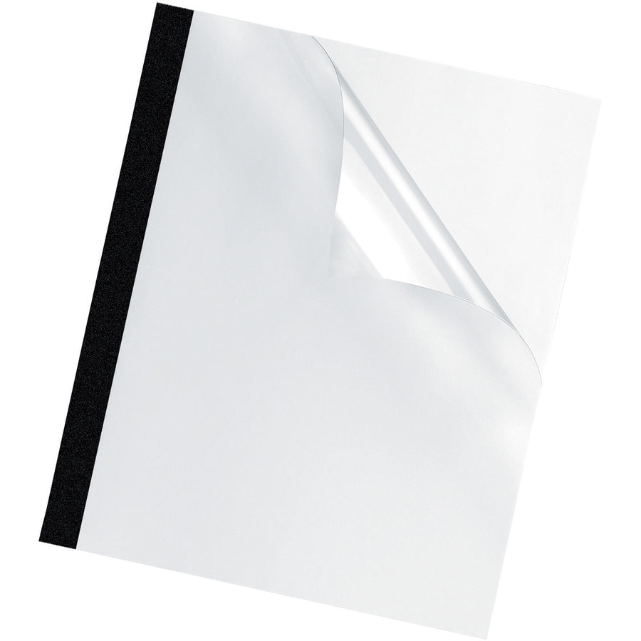 Thermal Binding System Presentation Covers, Clear, 2 to 15 Sheet Capacity, 11 x 8.5, Unpunched, 10/Pack