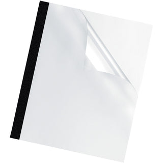 Thermal Binding System Presentation Covers, Clear, 2 to 15 Sheet Capacity, 11 x 8.5, Unpunched, 10/Pack