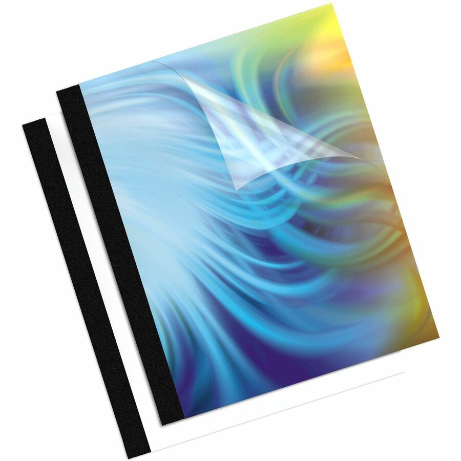 Thermal Binding System Presentation Covers, Clear, 61 to 90 Sheet Capacity, 11 x 8.5, Unpunched, 10/Pack