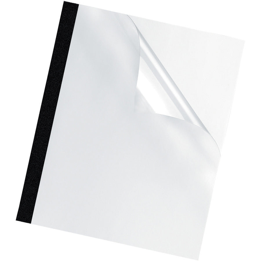 Thermal Binding System Presentation Covers, Clear, 61 to 90 Sheet Capacity, 11 x 8.5, Unpunched, 10/Pack