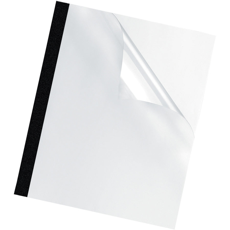 Thermal Binding System Presentation Covers, Clear, 91 to 120 Sheet Capacity, 11 x 8.5, Unpunched, 10/Pack