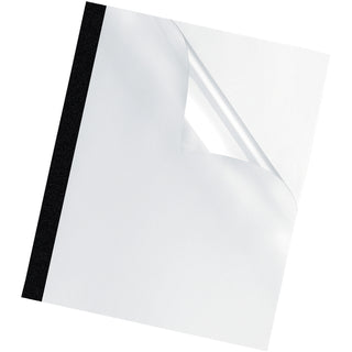 Thermal Binding System Presentation Covers, Clear, 31 to 60 Sheet Capacity, 11 x 8.5, Unpunched, 10/Pack