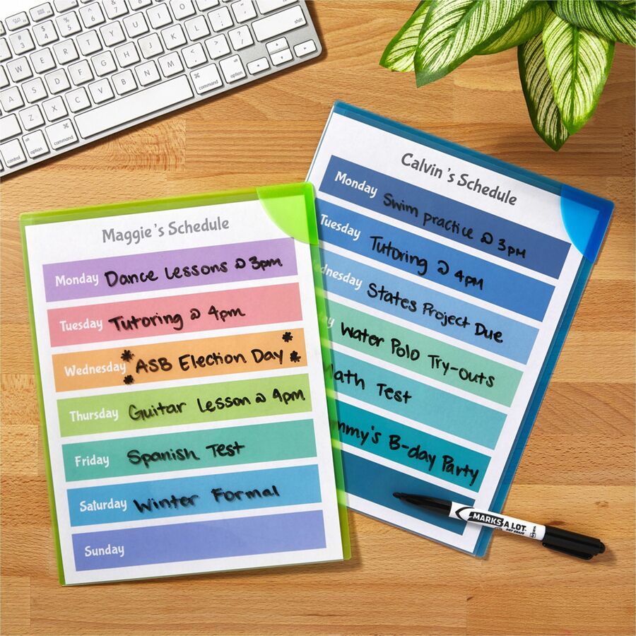 MARKS A LOT Pen-Style Dry Erase Marker Value Pack, Medium Chisel Tip, Assorted Colors, 24/Set (29860)