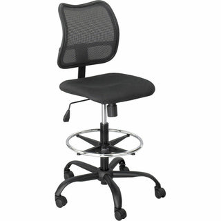 Vue Series Mesh Extended-Height Chair, Supports Up to 250 lb, 23" to 33" Seat Height, Black Fabric