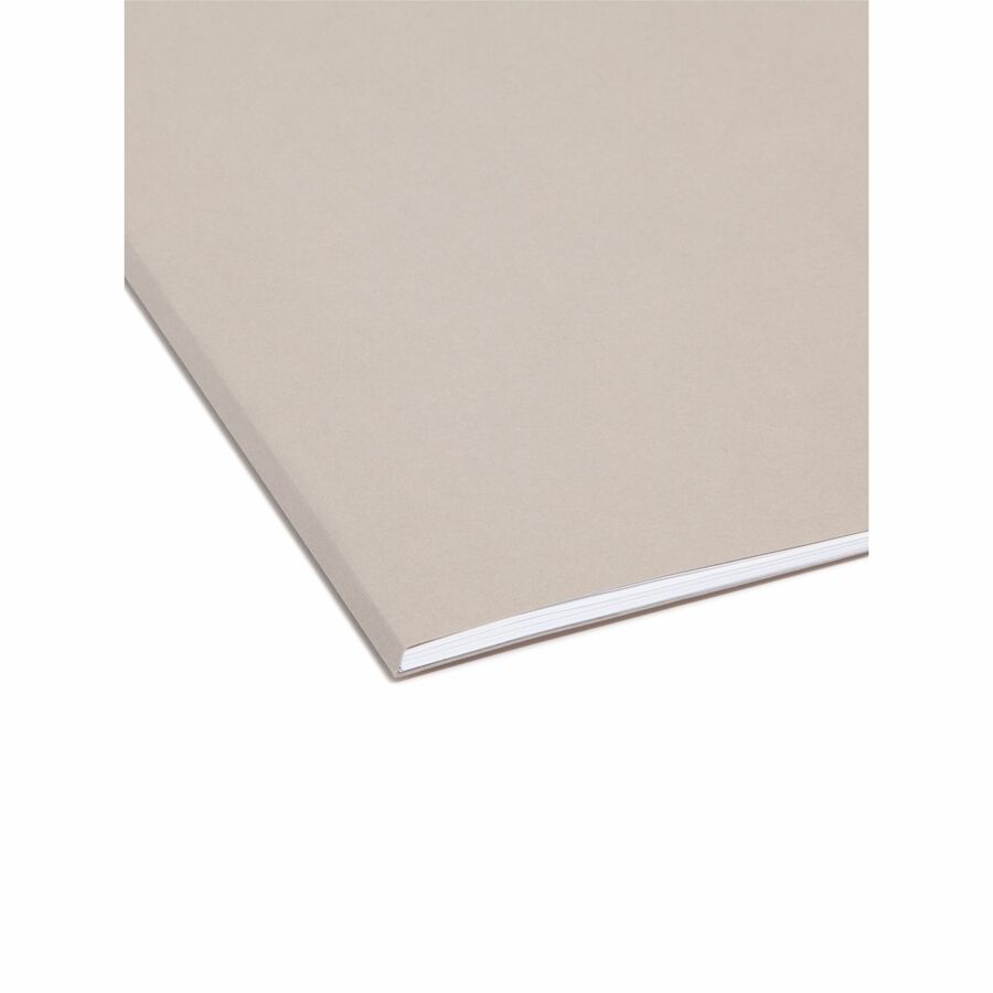 TUFF Hanging Folders with Easy Slide Tab, Letter Size, 1/3-Cut Tabs, Steel Gray, 18/Box