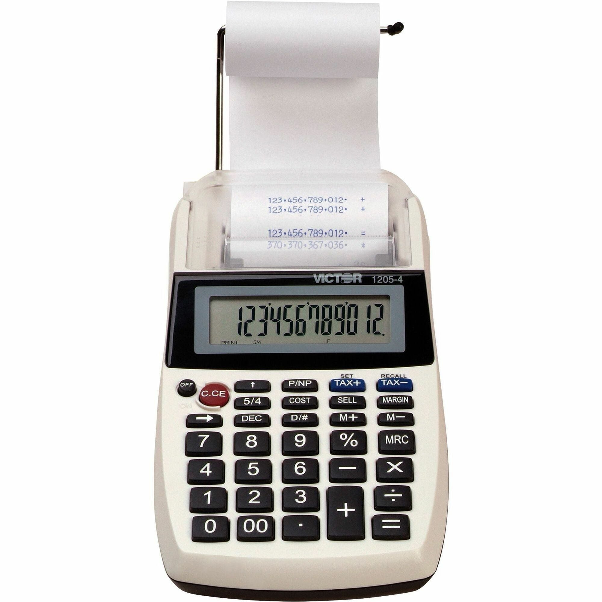 1205-4 Palm/Desktop One-Color Printing Calculator, Black Print, 2 Lines/Sec