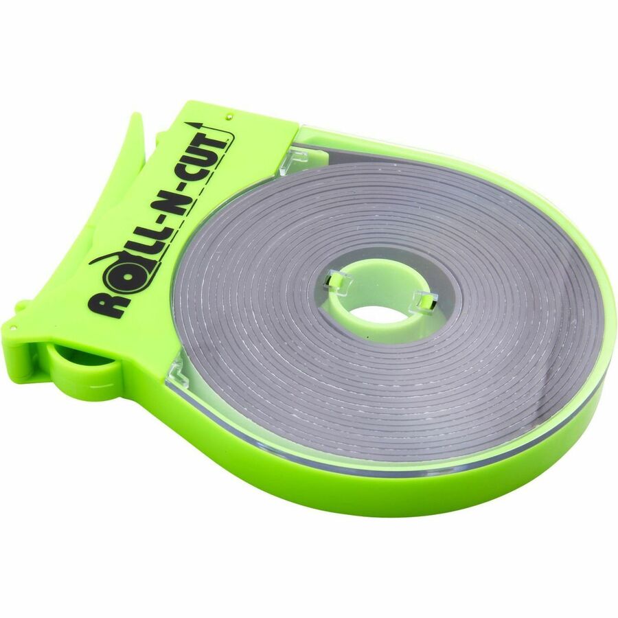 Zeus Magnetic Tape Refill - 15 ft Length x 0.50" Width - For Calendar, Mount Picture/Poster, Metal - 1 / Roll - Black
