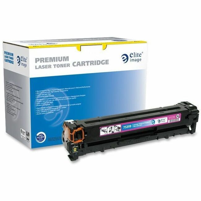 Elite Image Remanufactured Laser Toner Cartridge - Alternative for HP 125A (CB543A) - Magenta - 1 Each - 1400 Pages - 