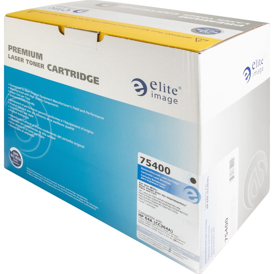 Elite Image Remanufactured Toner Cartridge - Alternative for HP 64A (CC364A) - Laser - 10000 Pages - Black - 1 Each