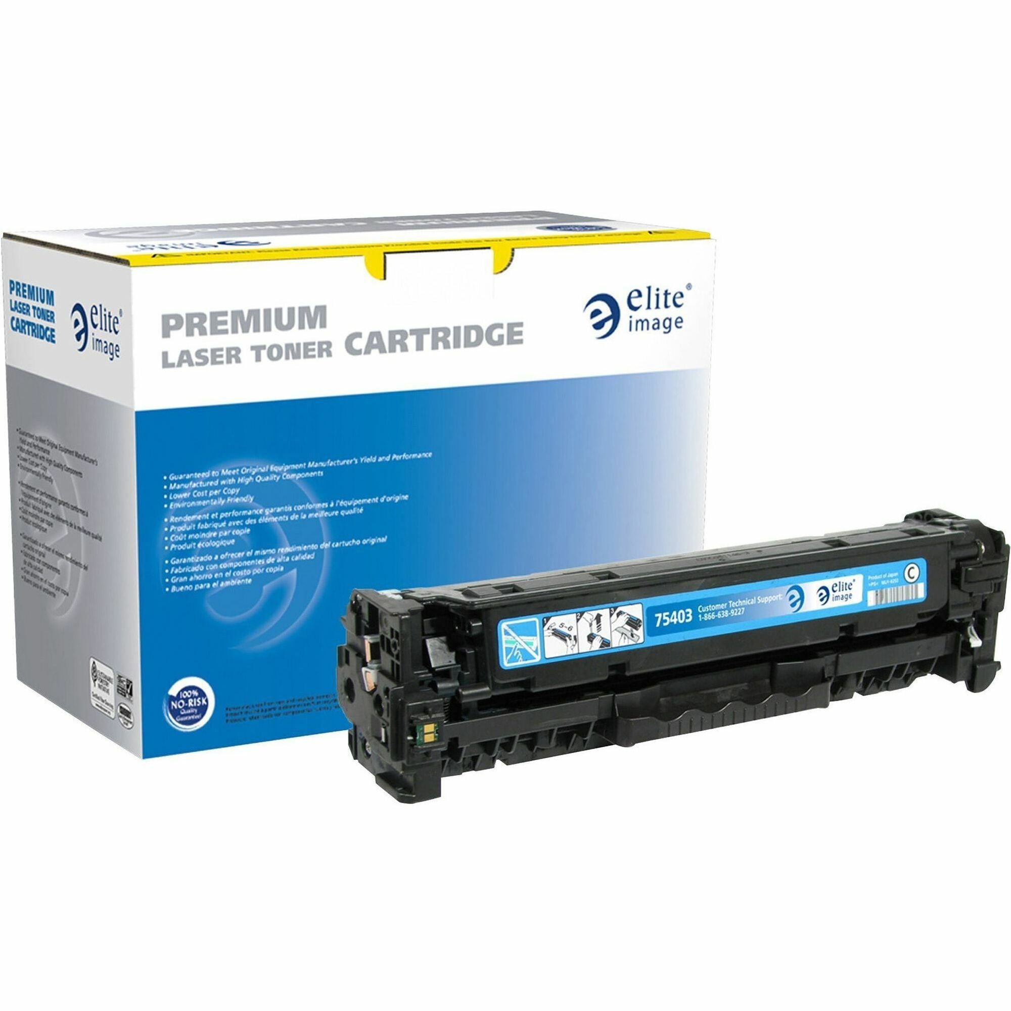 Elite Image Remanufactured Laser Toner Cartridge - Alternative for HP 304A (CC531A) - Cyan - 1 Each - 2800 Pages - 