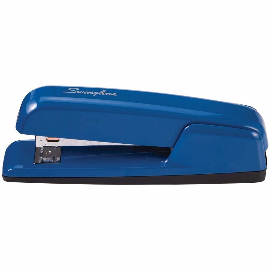 Swingline 747 Business Stapler - 25 of 20lb Paper Sheets Capacity - 210 Staple Capacity - Full Strip - 1/4" Staple Size - 1 Each - Royal Blue