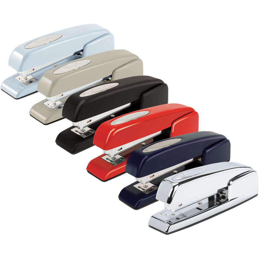 Swingline 747 Business Stapler - 25 of 20lb Paper Sheets Capacity - 210 Staple Capacity - Full Strip - 1/4" Staple Size - 1 Each - Royal Blue - 