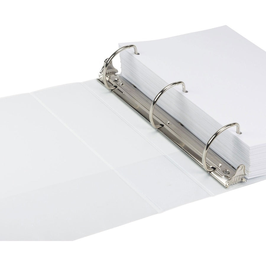 Earth's Choice Plant-Based D-Ring View Binder, 3 Rings, 3" Capacity, 11 x 8.5, White