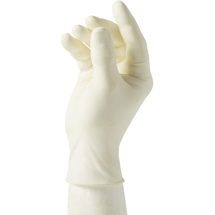 Curad Powder Free Latex Exam Gloves - X-Large Size - White - Textured - For Healthcare Working - 90 / Box - 