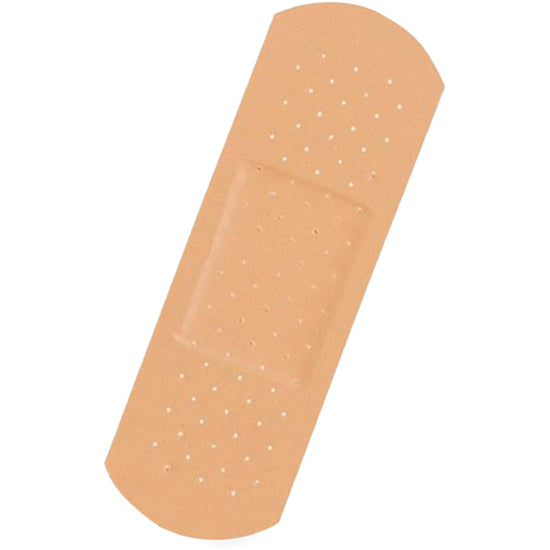 Medline Plastic Adhesive Bandages - 1" x 3" - 100/Box - Tan - 
