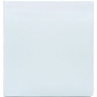 Business Source Round-ring View Binder - 1 1/2" Binder Capacity - Letter - 8 1/2" x 11" Sheet Size - 350 Sheet Capacity - Round Ring Fastener(s) - 2 Internal Pocket(s) - Polypropylene, Chipboard - White - Wrinkle-free, Gap-free Ring, Clear Overlay, N