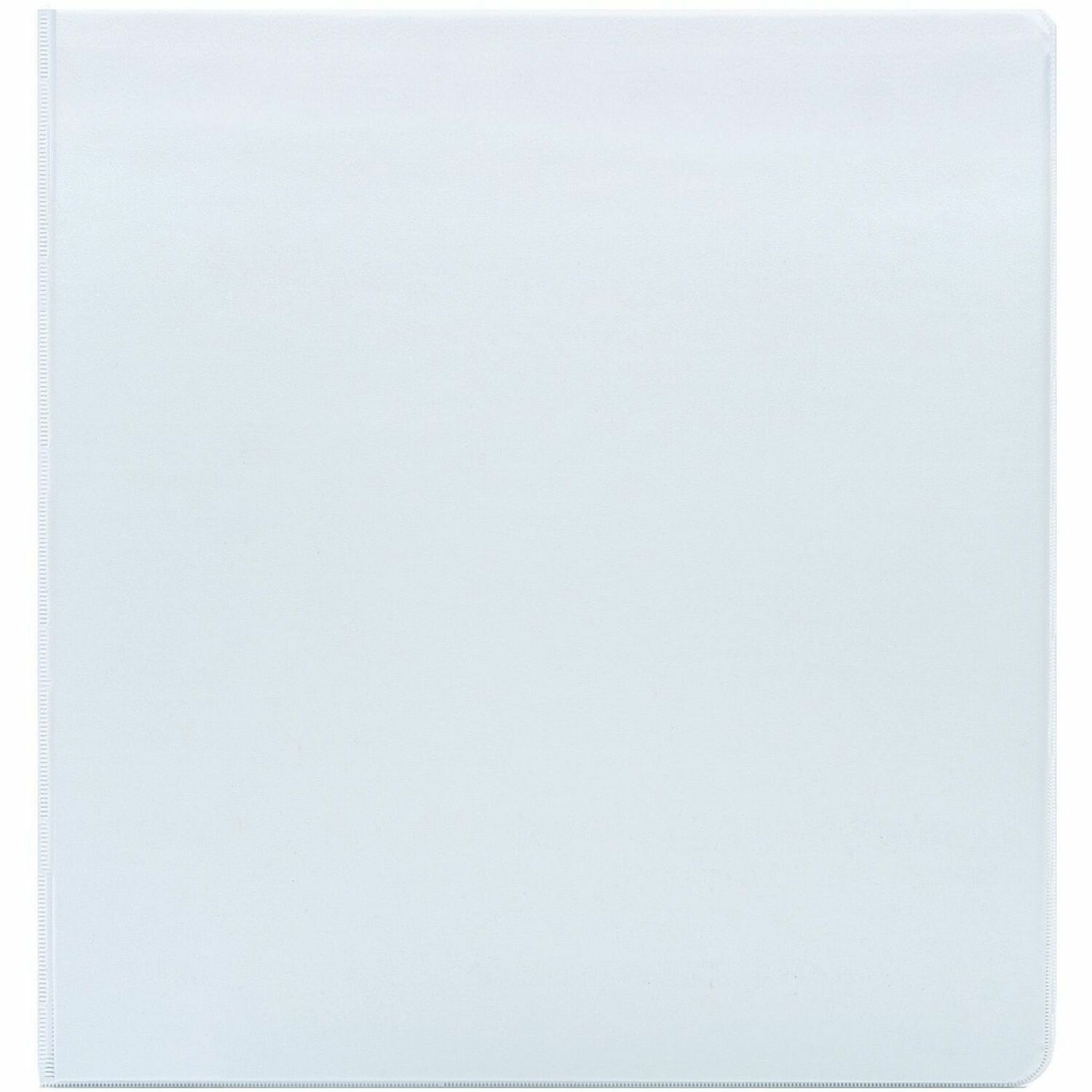 Business Source Round-ring View Binder - 1 1/2" Binder Capacity - Letter - 8 1/2" x 11" Sheet Size - 350 Sheet Capacity - Round Ring Fastener(s) - 2 Internal Pocket(s) - Polypropylene, Chipboard - White - Wrinkle-free, Gap-free Ring, Clear Overlay, N