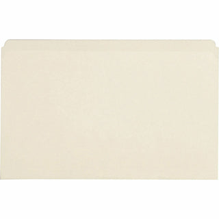 Business Source Straight Tab Cut Legal Recycled Top Tab File Folder - 8 1/2" x 14" - Manila - Manila - 10% Recycled - 100 / Box