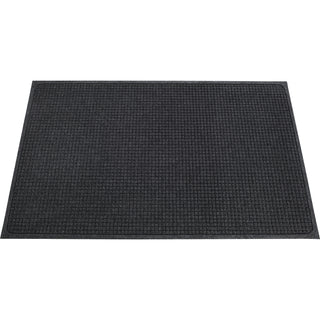 Genuine Joe EcoGuard Indoor Wiper Floor Mats - Indoor - 36" Length x 24" Width - Plastic, Rubber - Charcoal Gray - 1Each - 