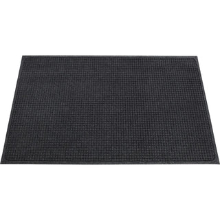 Genuine Joe EcoGuard Indoor Wiper Floor Mats - Indoor - 60" Length x 36" Width - Plastic, Rubber - Charcoal Gray - 1Each