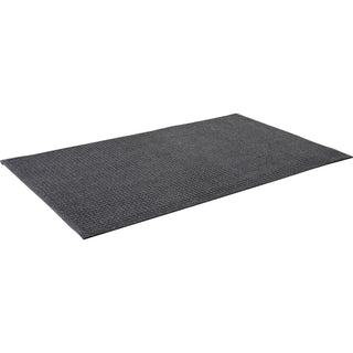 Genuine Joe EcoGuard Indoor Wiper Floor Mats - Indoor - 60" Length x 36" Width - Plastic, Rubber - Charcoal Gray - 1Each