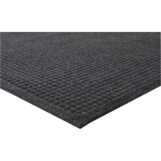Genuine Joe EcoGuard Indoor Wiper Floor Mats - Indoor - 72" Length x 48" Width - Plastic, Rubber - Charcoal Gray - 1Each