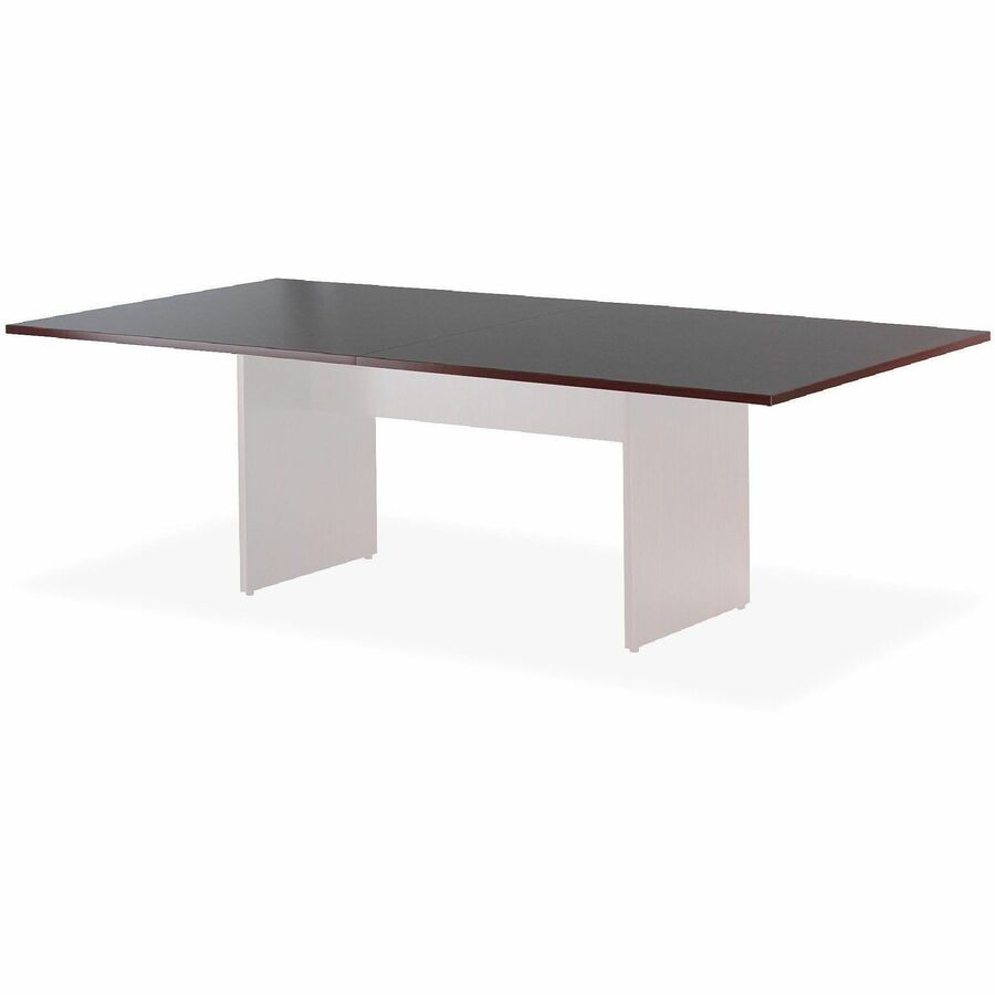 Lorell Essentials Rectangular Conference Tabletop - For - Table TopRectangle Top x 48" Table Top Width x 96" Table Top Depth x 1.25" Table Top Thickness - 1" Height x 94.50" Width x 47.25" Depth - Assembly Required - Mahogany - 1 Each