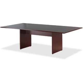 Lorell Essentials Rectangular Conference Tabletop - For - Table TopRectangle Top x 48" Table Top Width x 96" Table Top Depth x 1.25" Table Top Thickness - 1" Height x 94.50" Width x 47.25" Depth - Assembly Required - Mahogany - 1 Each