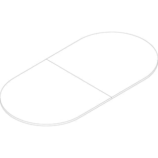 Lorell Essentials Oval Conference Tabletop - For - Table TopOval Top x 48" Table Top Width x 96" Table Top Depth x 1.25" Table Top Thickness - 1" Height x 94.50" Width x 47.25" Depth - Assembly Required - Mahogany - 1 Each - 